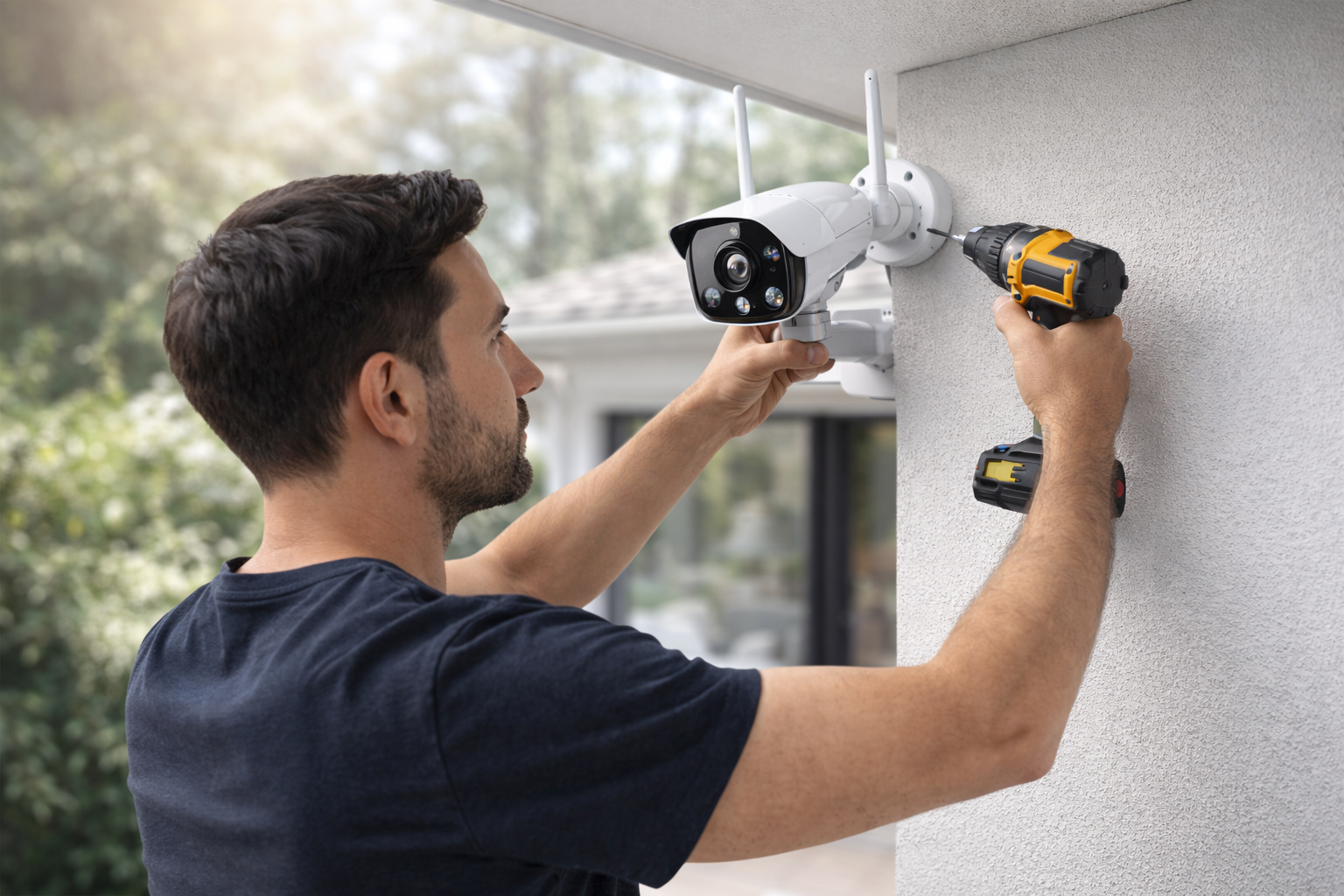 Installation caméra surveillance